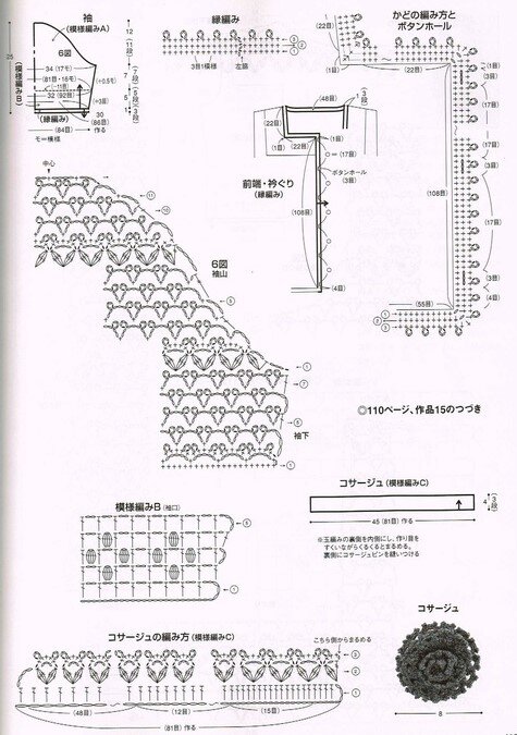 Красивые женственные кофточки крючком от японских дизайнеров, которые ...