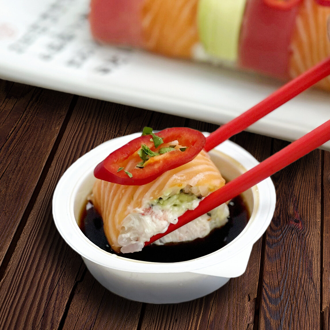 Суши в соусе