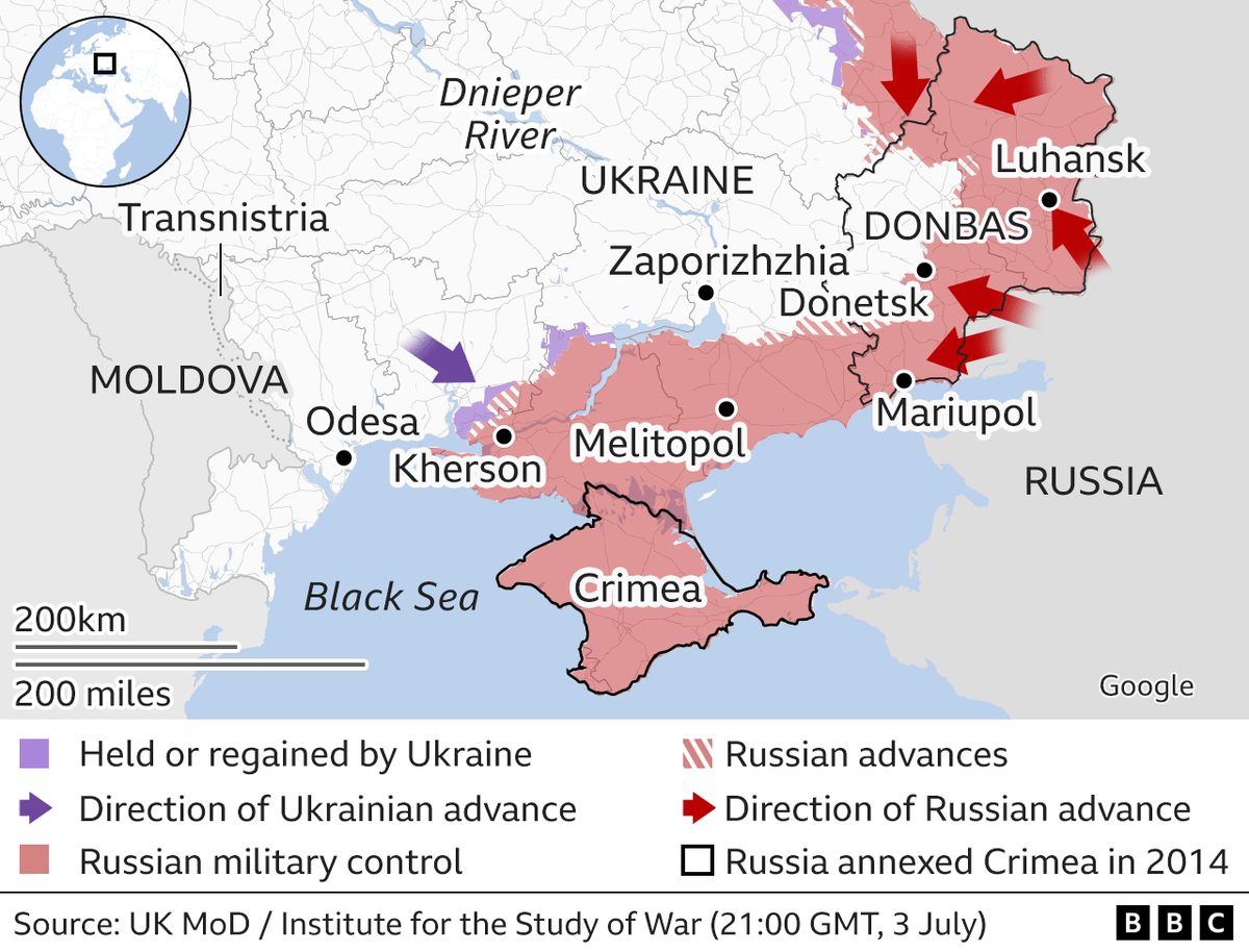 Карта захвата территории украины россией