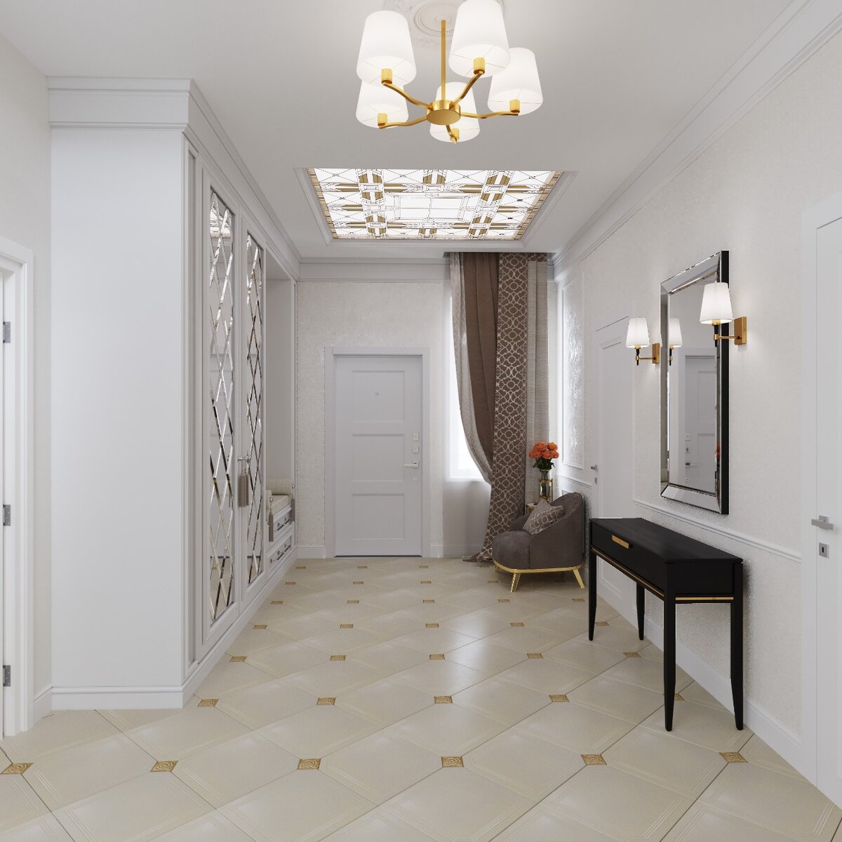 Дизайн интерьера прихожей в частном доме 