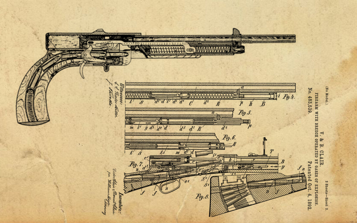 Пистолет братьев Клэр: еще одна причудливая концепция конца XIX века