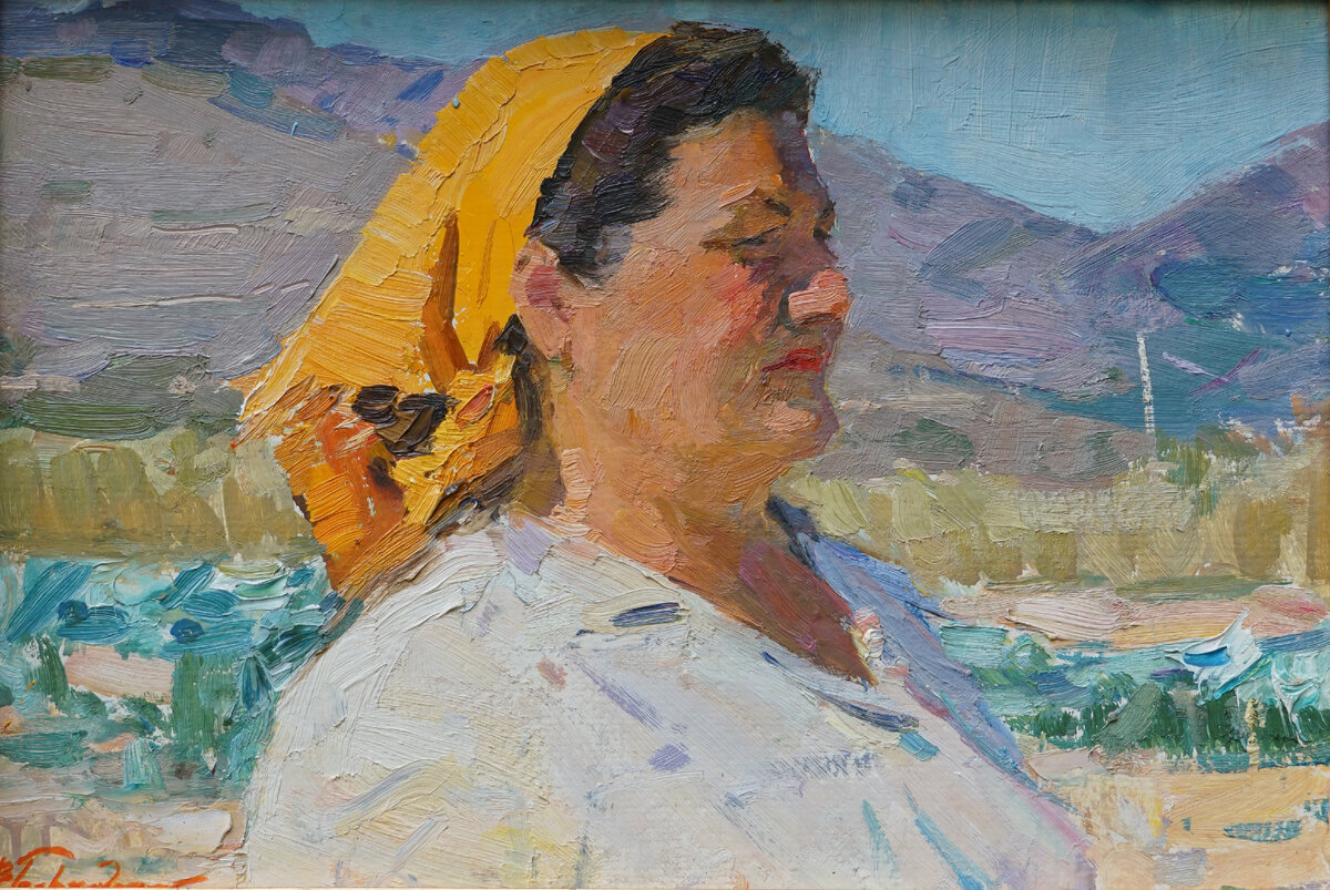 Валентин Бернадский Эскиз к картине "Крымская осень" 1960. Картон, масло. Собрание МВЦ "Петербургский художник" 