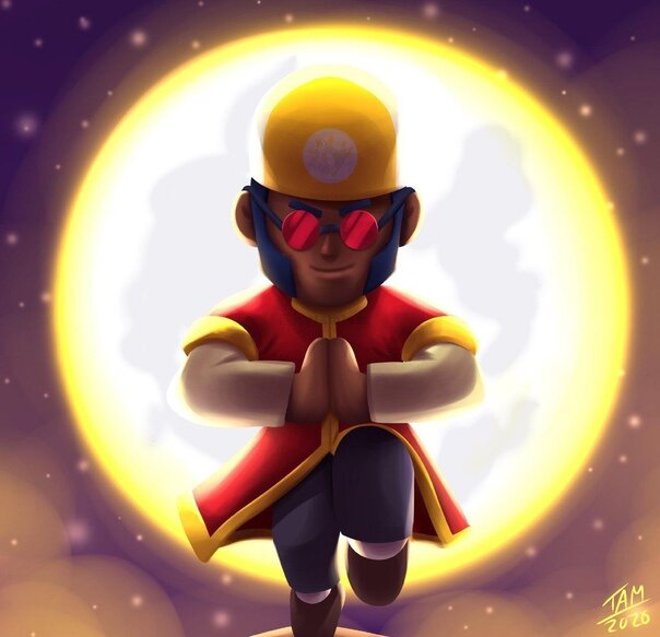 Тоже ещё один арт на брока очень проикольный . Это мой любимый скин