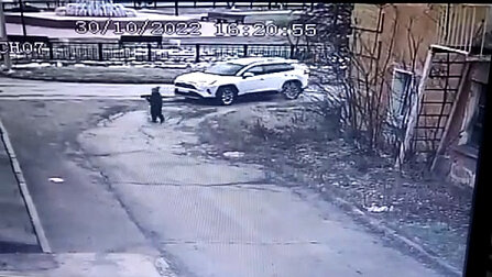 Момент наезда автомобиля депутата на мальчика в городе Татарск