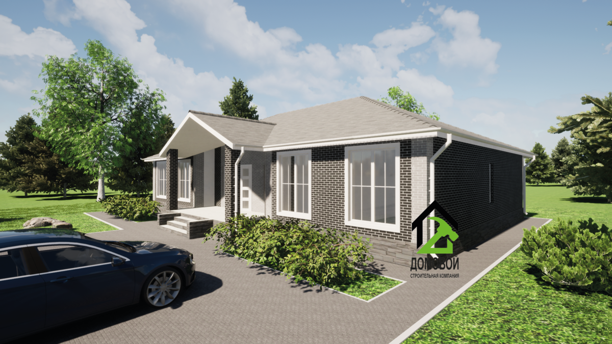 Проект разработан архитектором ООО "Строительная компания "Домовой" (г. Краснодар)