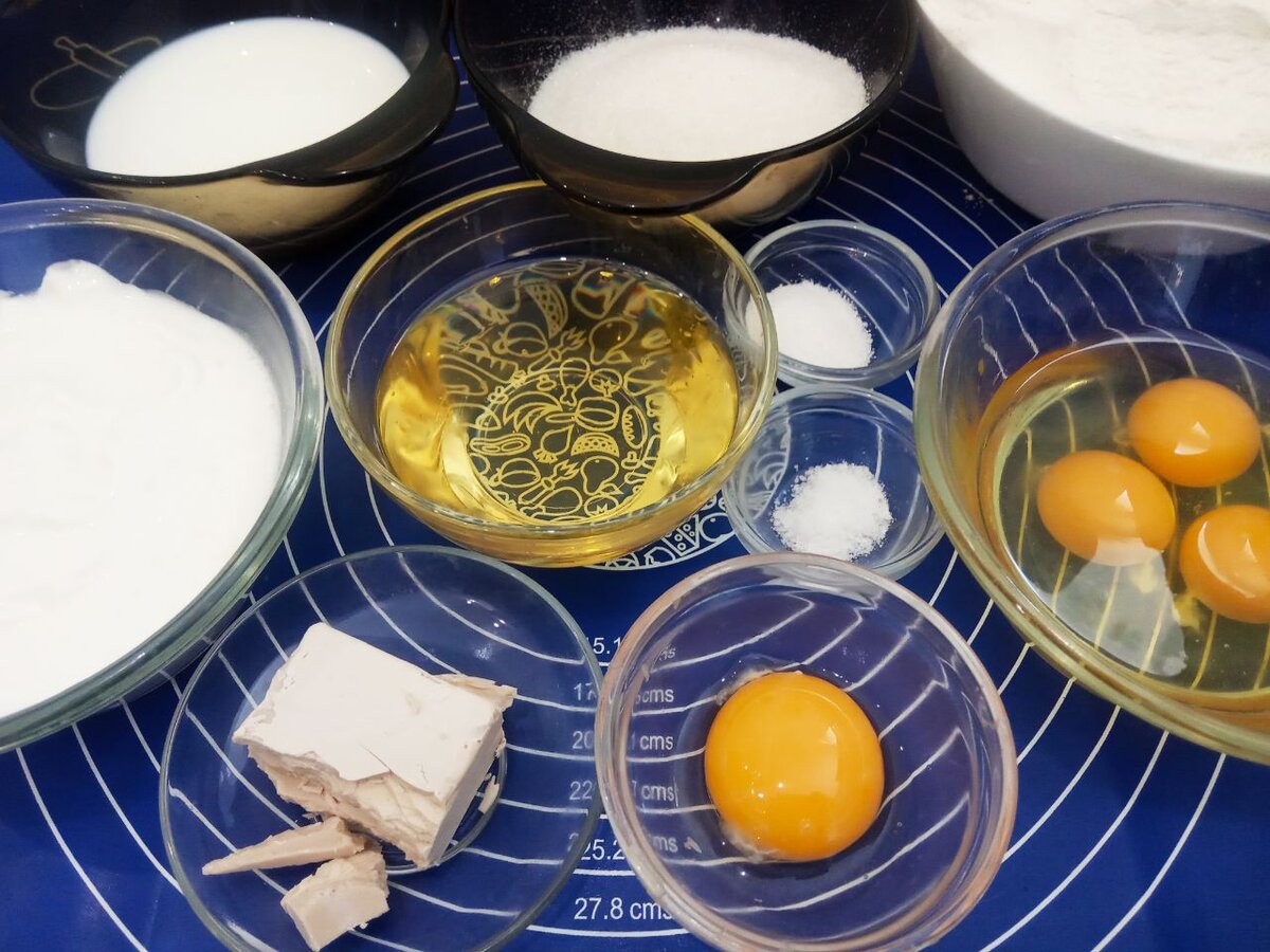 Ингредиенты для приготовления малинового пирога