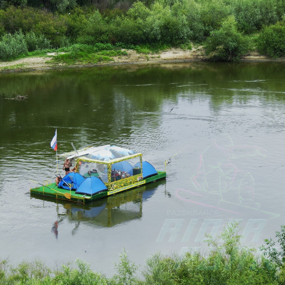 Сплав на плоту по Дону и Хопру