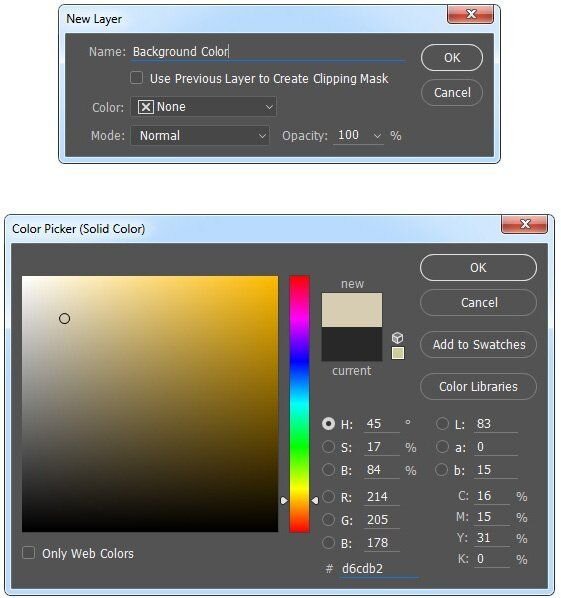Color layer. Color layer