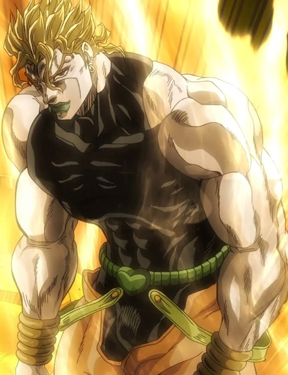 Кадр из аниме адаптации Stardust Crusaders 2015 года