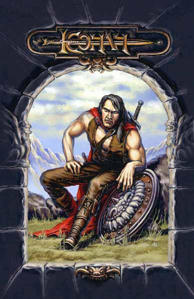 Конан в не совсем привычном виде, одетый и ни с кем не дерется. 4-я обложка книги "Конан и кольцо власти". Изображение взято из яндекс картинок.