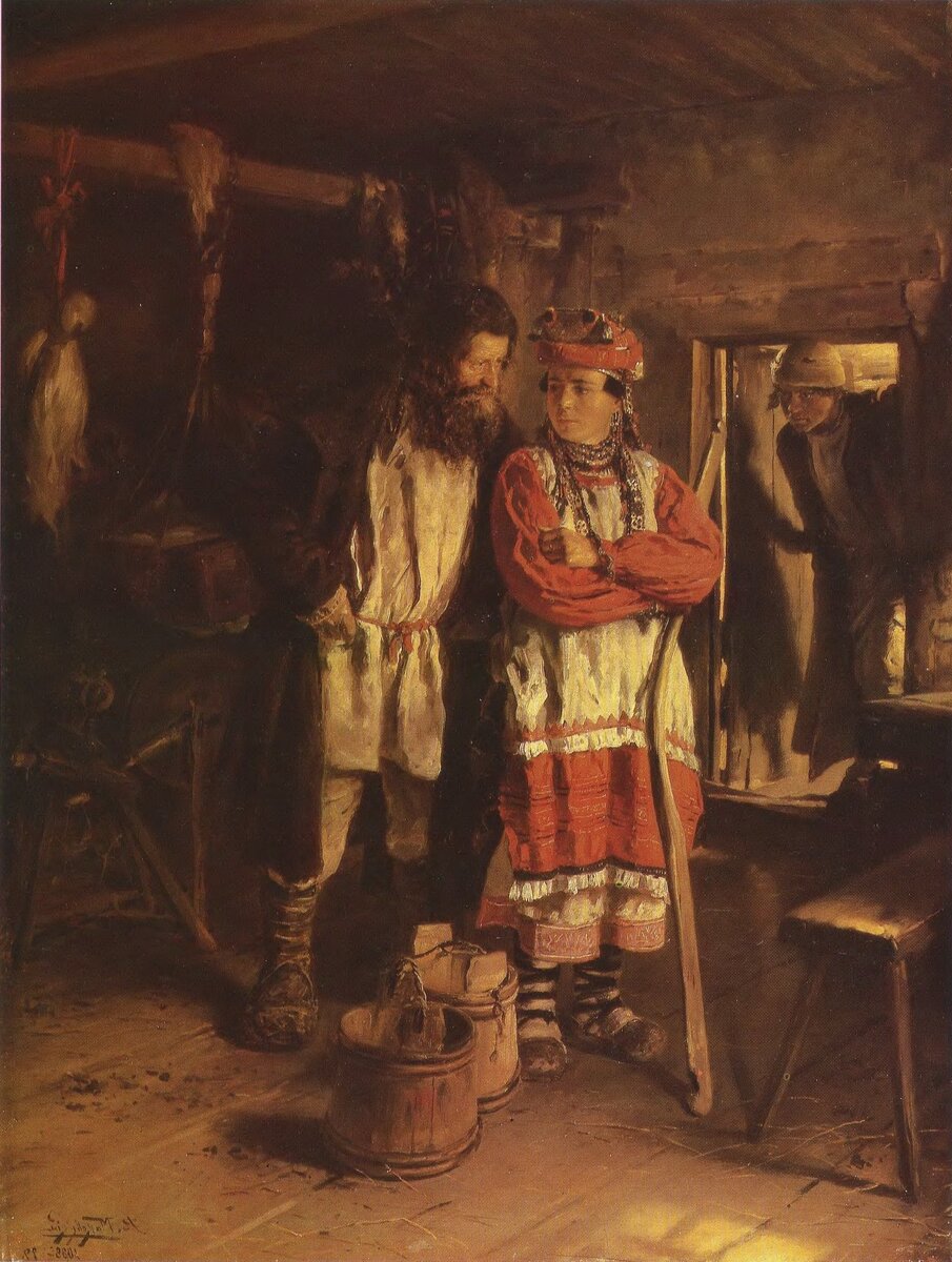 В. Е. Маковский «Свёкор», 1888 год