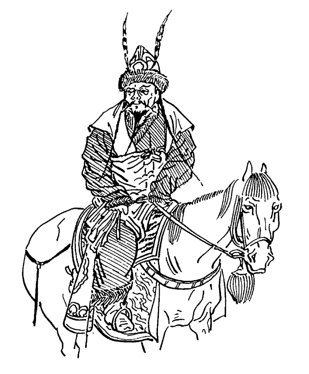 Татарский хан. С китайской картины XI–XIV вв.