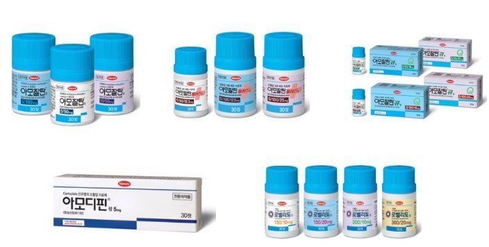 Препараты от гипертонии, выпускаемый фирмой Hanmi Pharmaceutical
