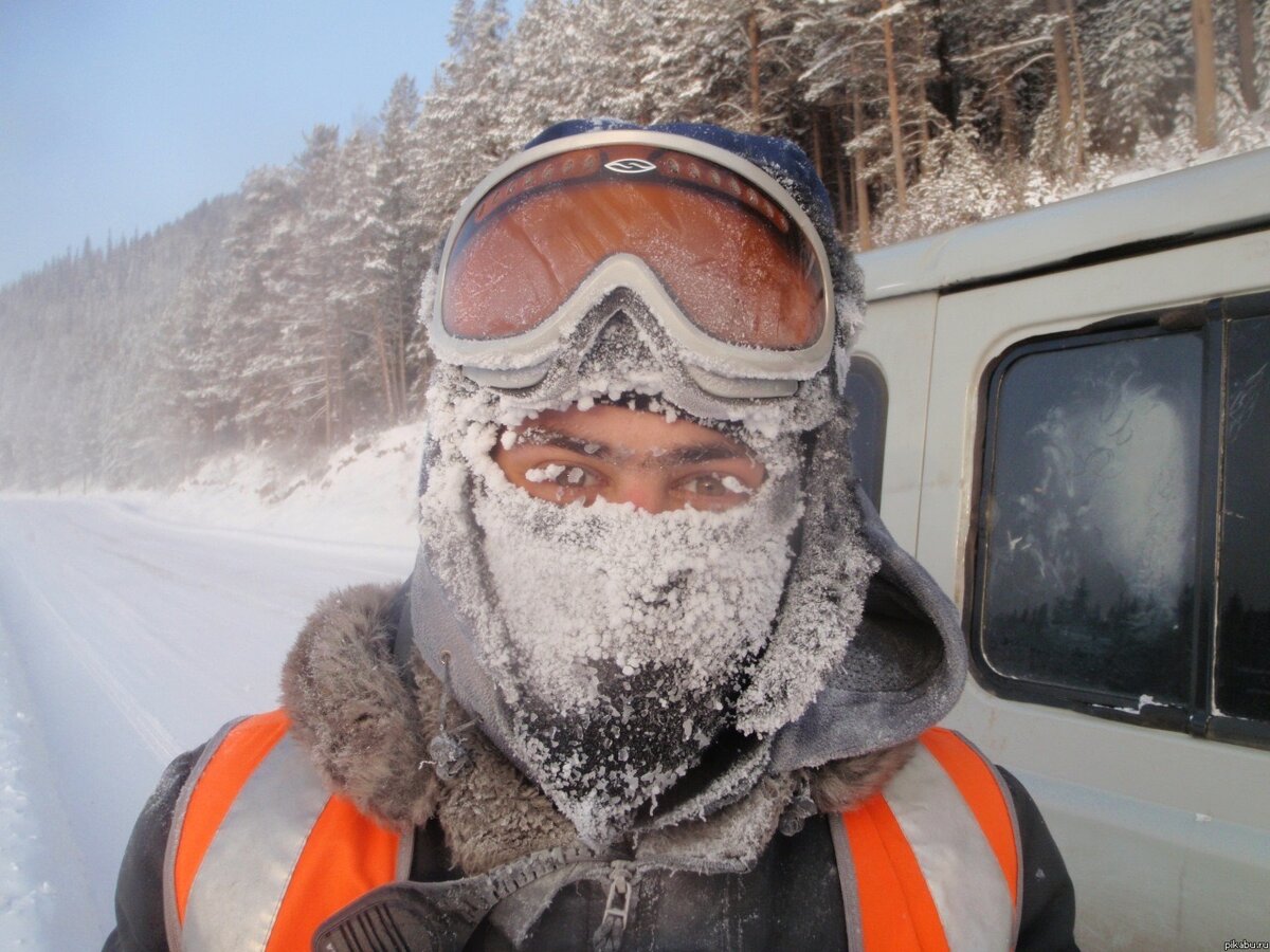 Суровая зима в Сибири