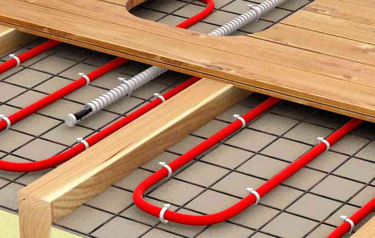 Укладка тёплого пола