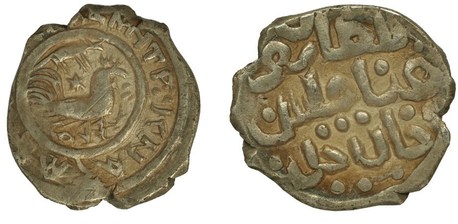 Денга великого князя Московского Дмитрия Ивановича (Донского) 1380 гг - серебро