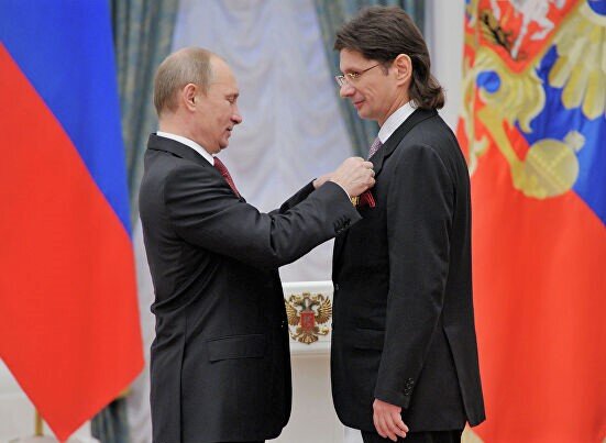 В.В Путин и Леонид Федун