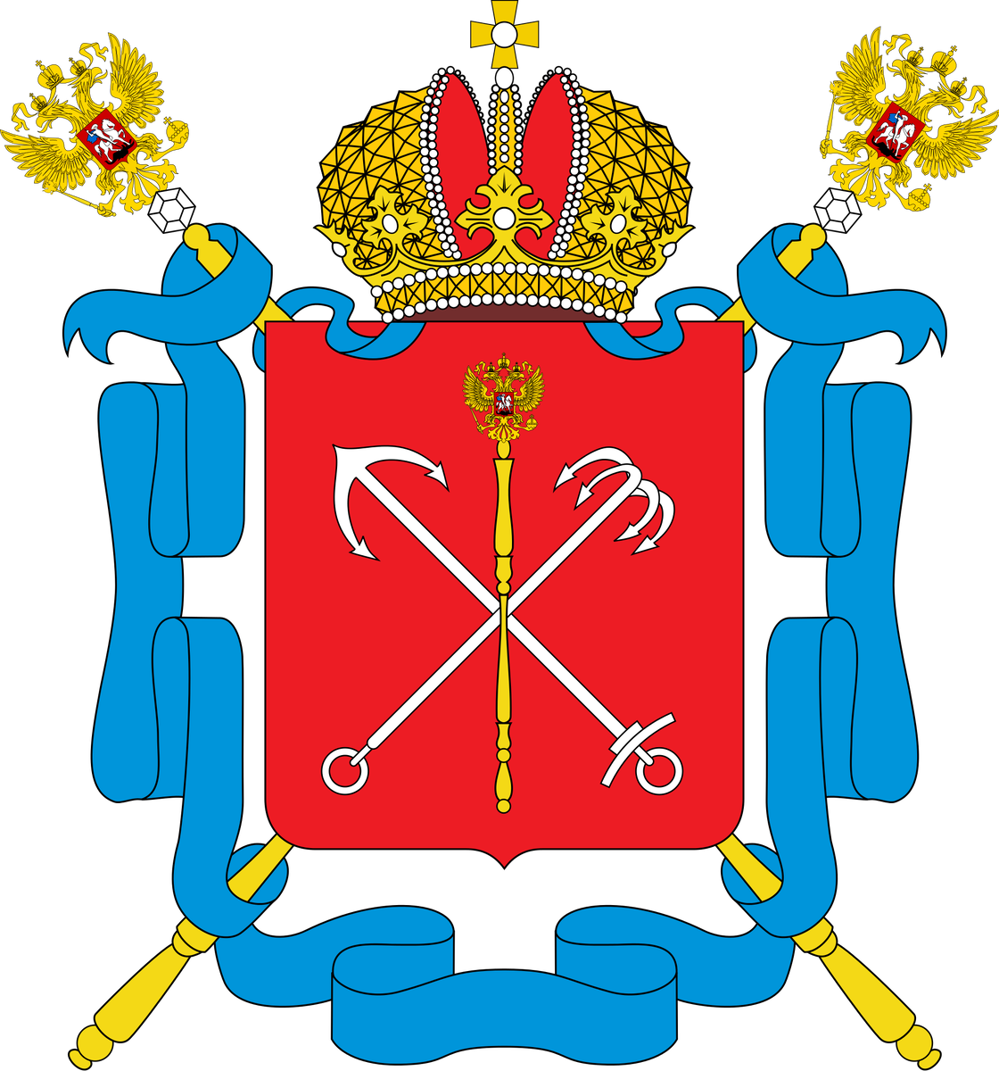 Герб санкт петербурга рисунок ребенка