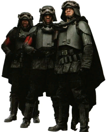 Пример имперских солдат из фильма "Звездные войны: Истории. Хан Соло"