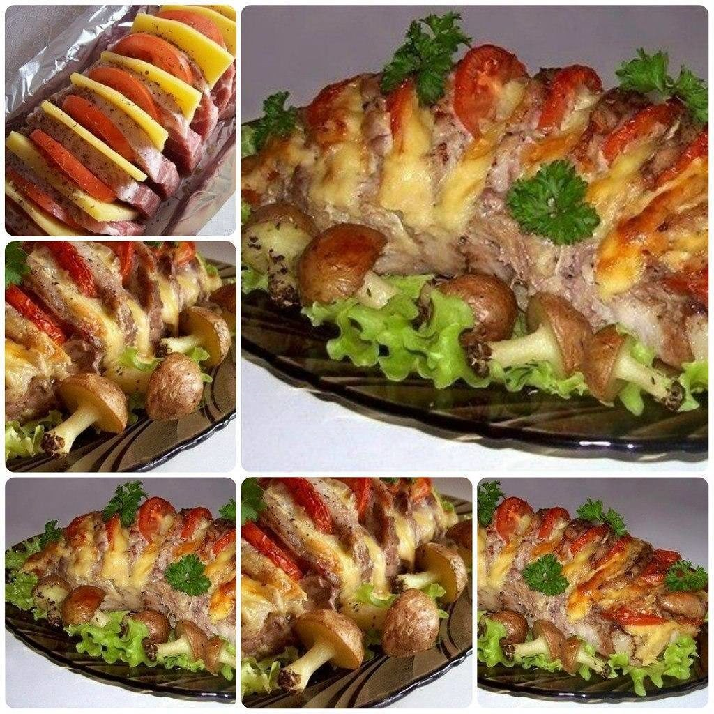 Свинина гармошка запеченная. Горячее блюдо на праздничный стол. Вкусные горячие блюда к праздничному столу. Мясные блюда на праздничный стол