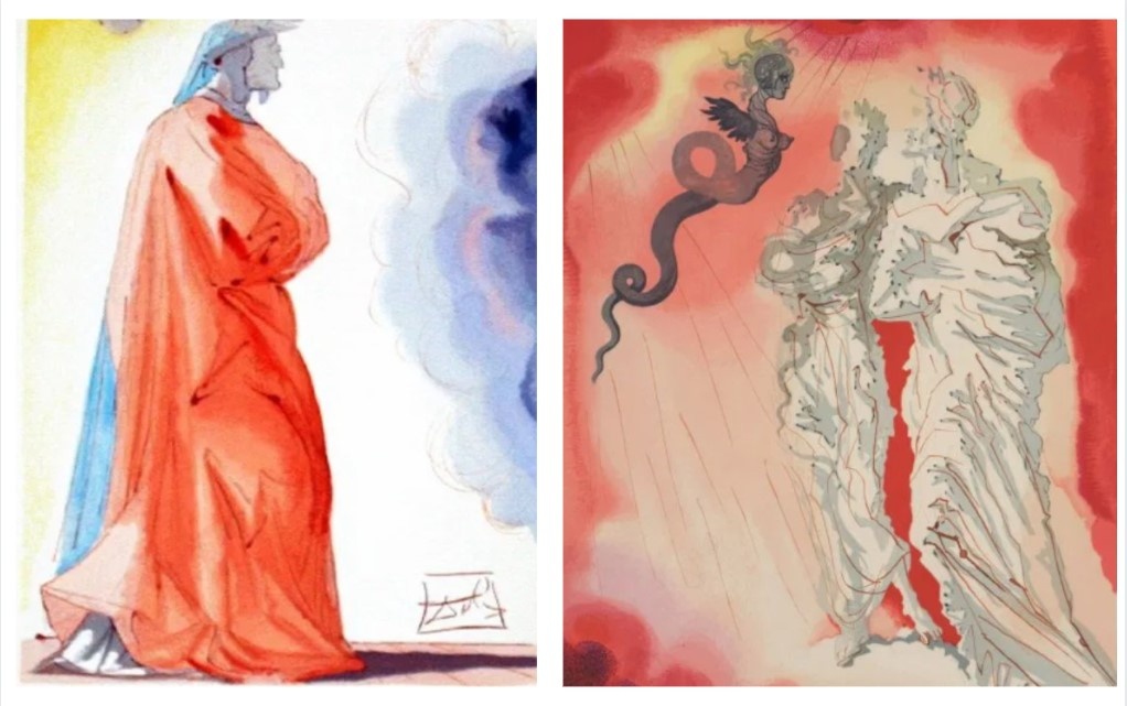 Вергилий в офортах Дали