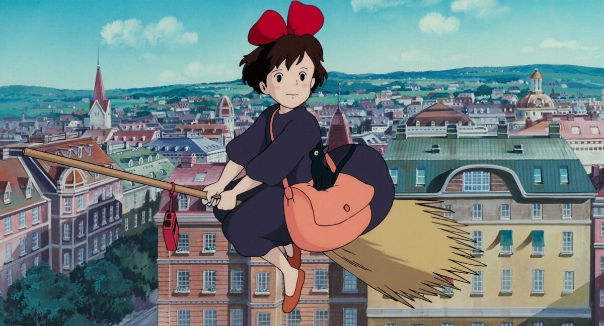 Кадр из мультфильма "Ведьмина служба доставки", 1989 г.