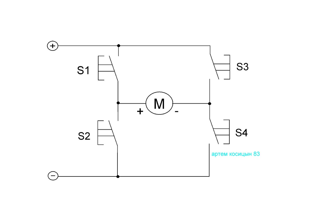 Н-мост на транзисторах или как управлять двигателем постоянного тока ...