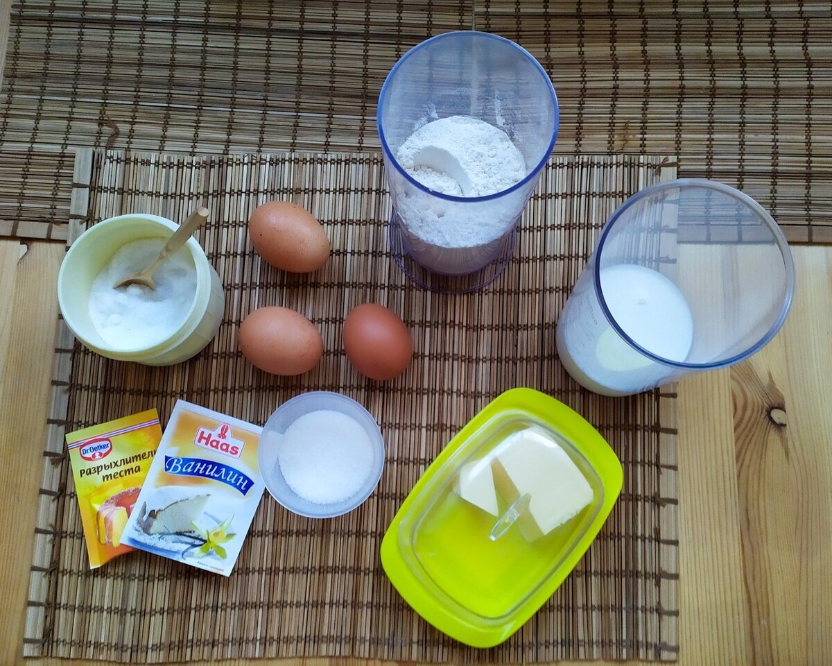 Ингредиенты для венских вафель