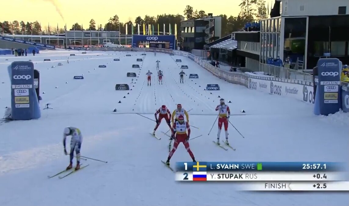 Юлия Ступак берет серебро в масс-старте Фалуна
