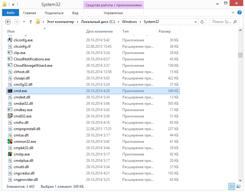 Место обитания нашей дикой командной строки :)