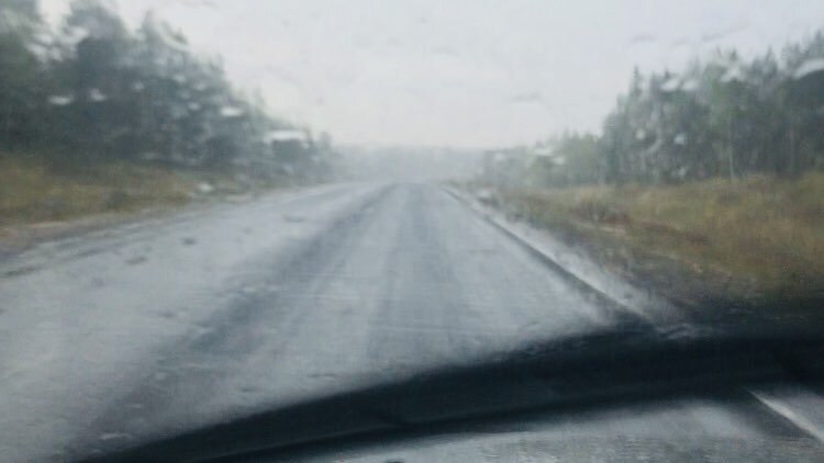 Вот так мы добирались около 15 км пути