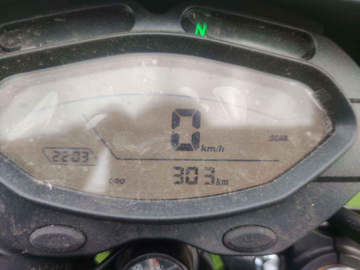 Фото автора канала. Обкатка китайского мотоцикла