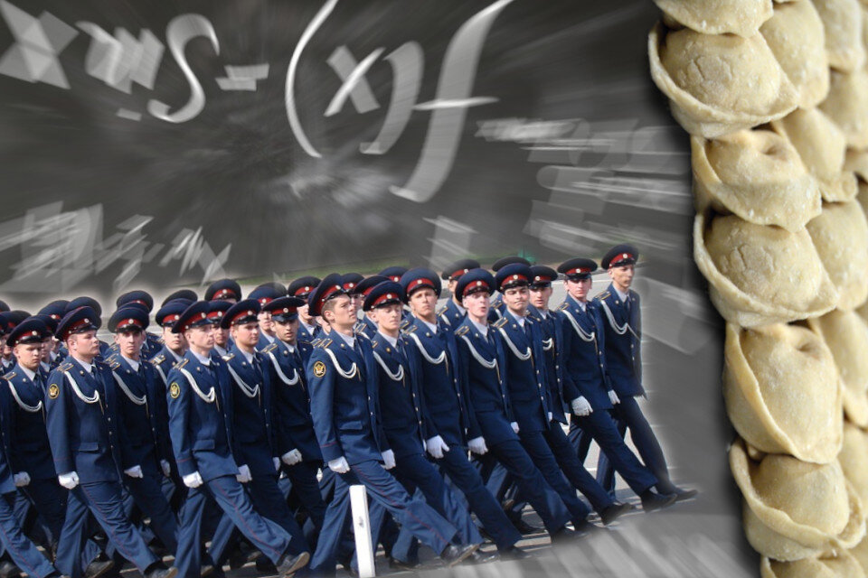 И в армии есть место математике. Четыре задачки о курсантах, полковниках и пельменях, коллаж изображений pixabay.com