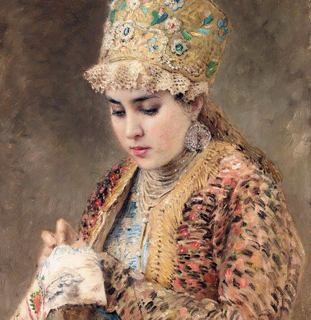 Боярышня, худ. Маковской