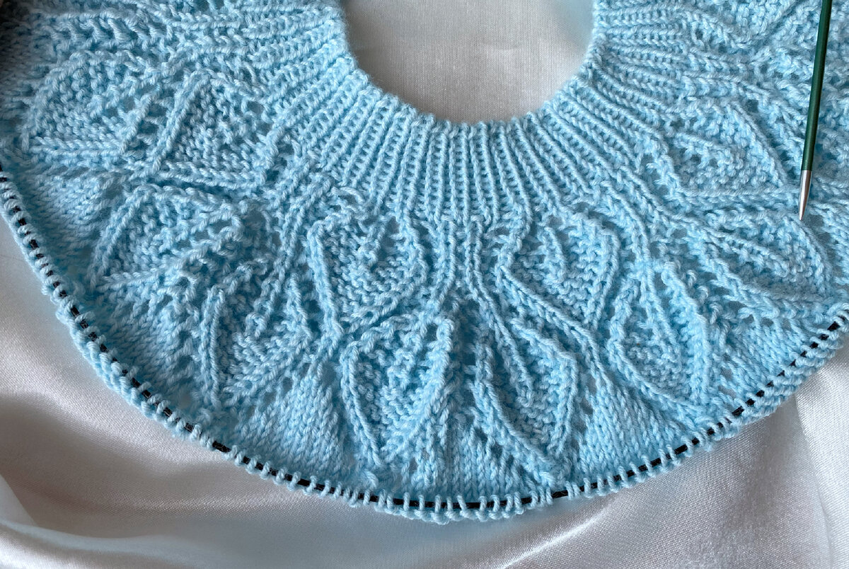 Раппорт узора на старте вязания - 10 петель