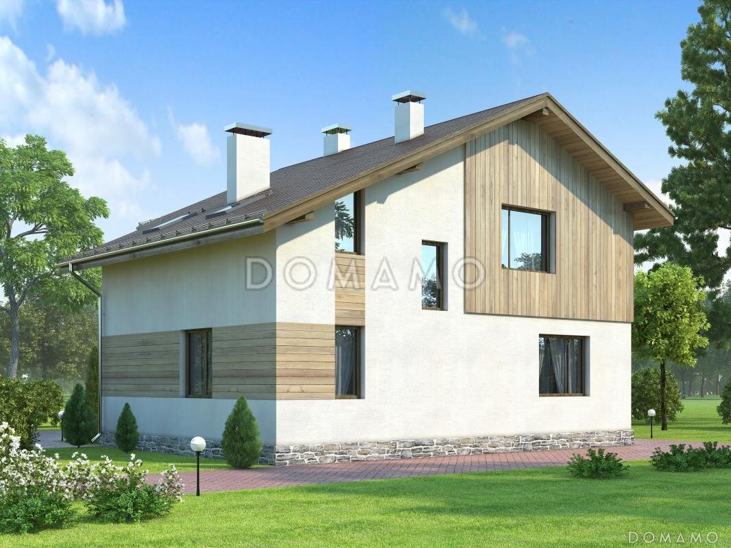 Проект D799 — комфортабельный дом с мансардой