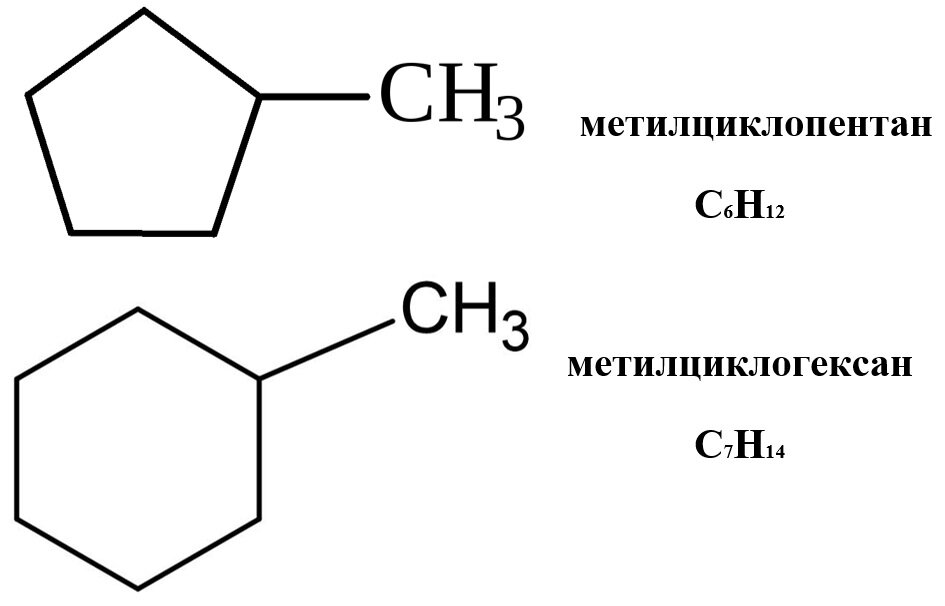 Метилциклопентан и метилциклогексан