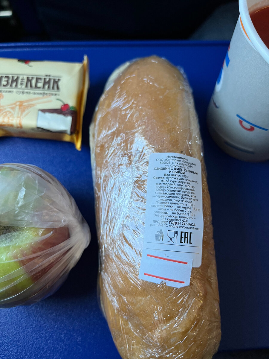 Вид сендвича. 