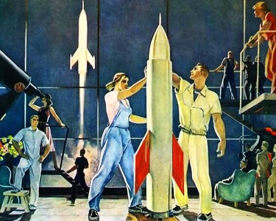 Иллюстрированная идеология советской фантастики после введения цензуры в 30-х и 60-х