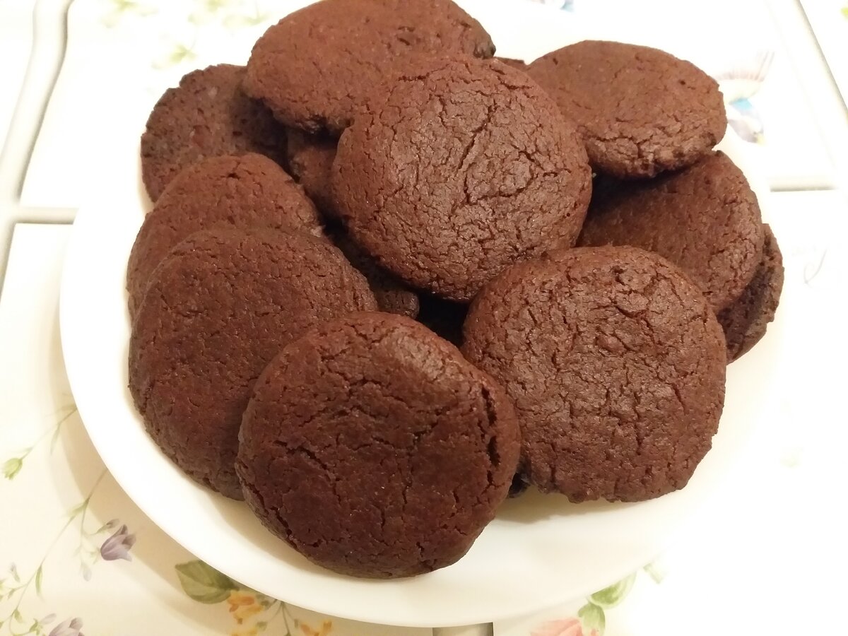 Постное шоколадное печенье