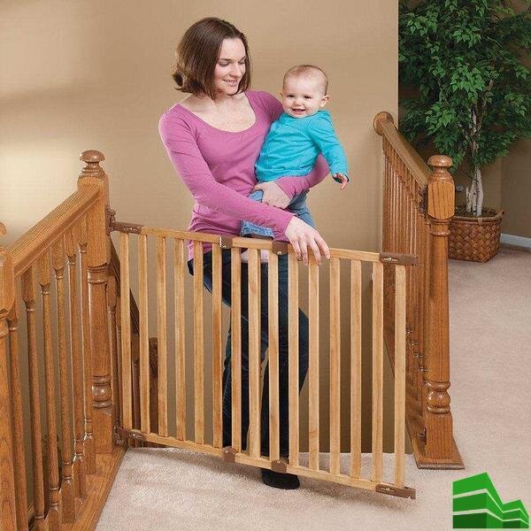 Детские ворота безопасности для лестницы своими руками