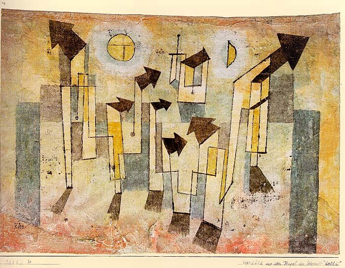 Пауль Клее. Фреска из храма, 1922