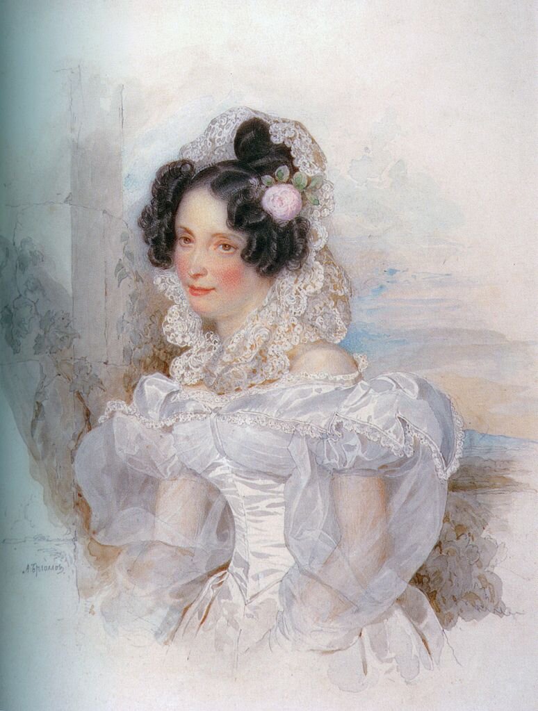 Екатерина Павловна Бакунина, Александр Брюллов, 1834. (сс) Wikimedia Commons