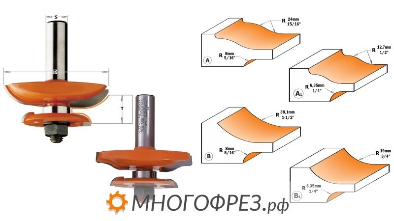 Фрезы для изготовления филенки
