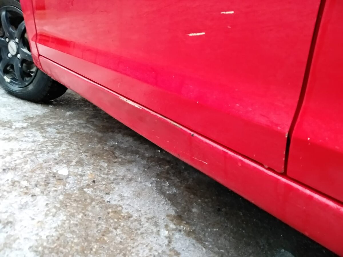 Деформация левого порога