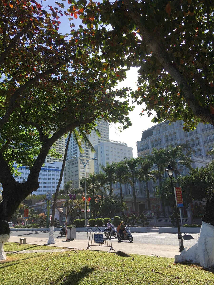 Мой отель - Нячанг Palace - в центре фото. Это первая линия.Дальше в галерее фото с прогулок по четвёртой линии и дальше вглубь города. Фото автора