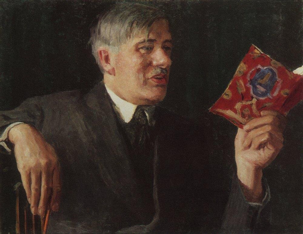 Портрет К. И. Чуковского работы И. Э. Грабаря, 1935 г.