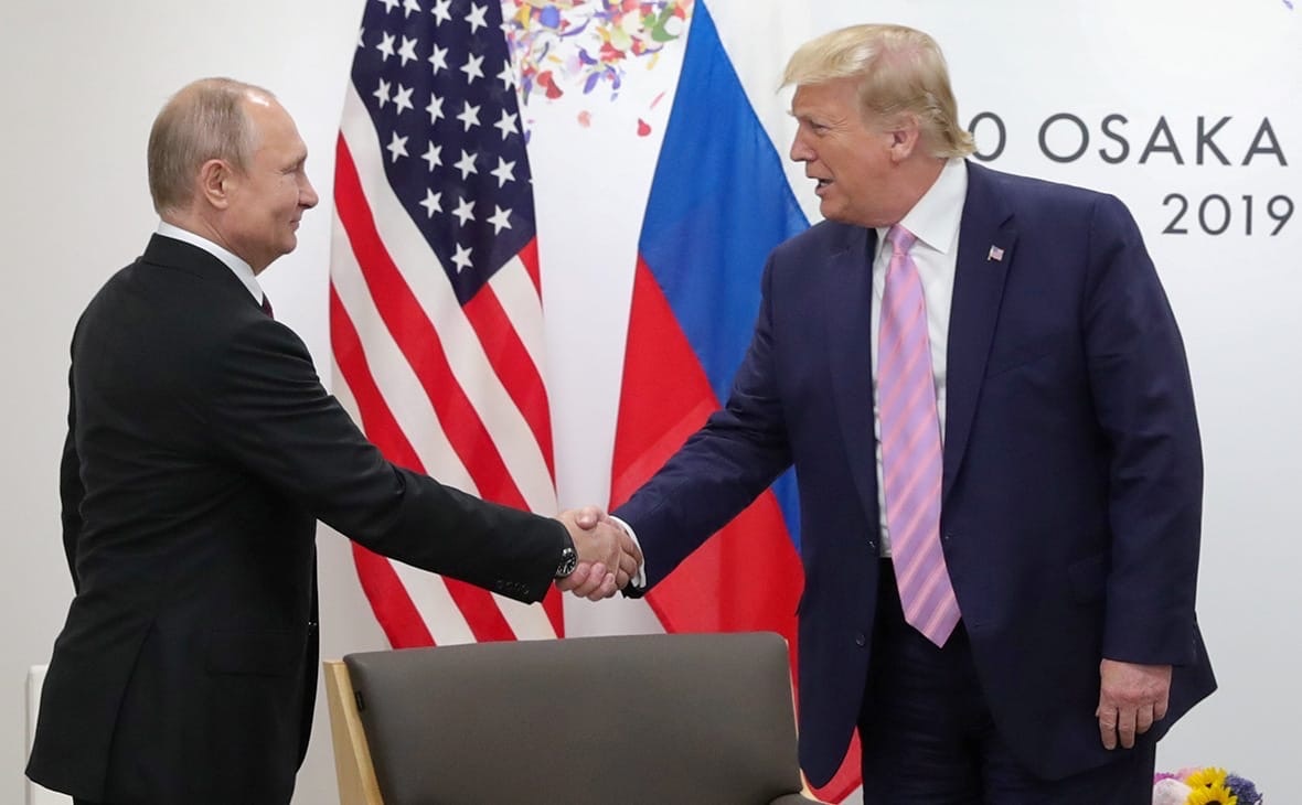 Путин и Трамп на Osaka summit 2019