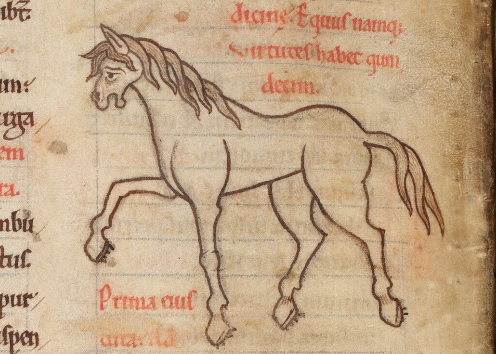 Фрагмент древнего папируса.