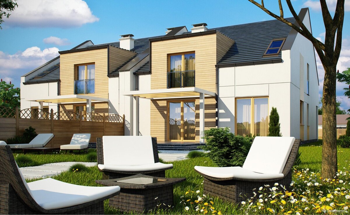 Таунхаус для 2 семей недорого.